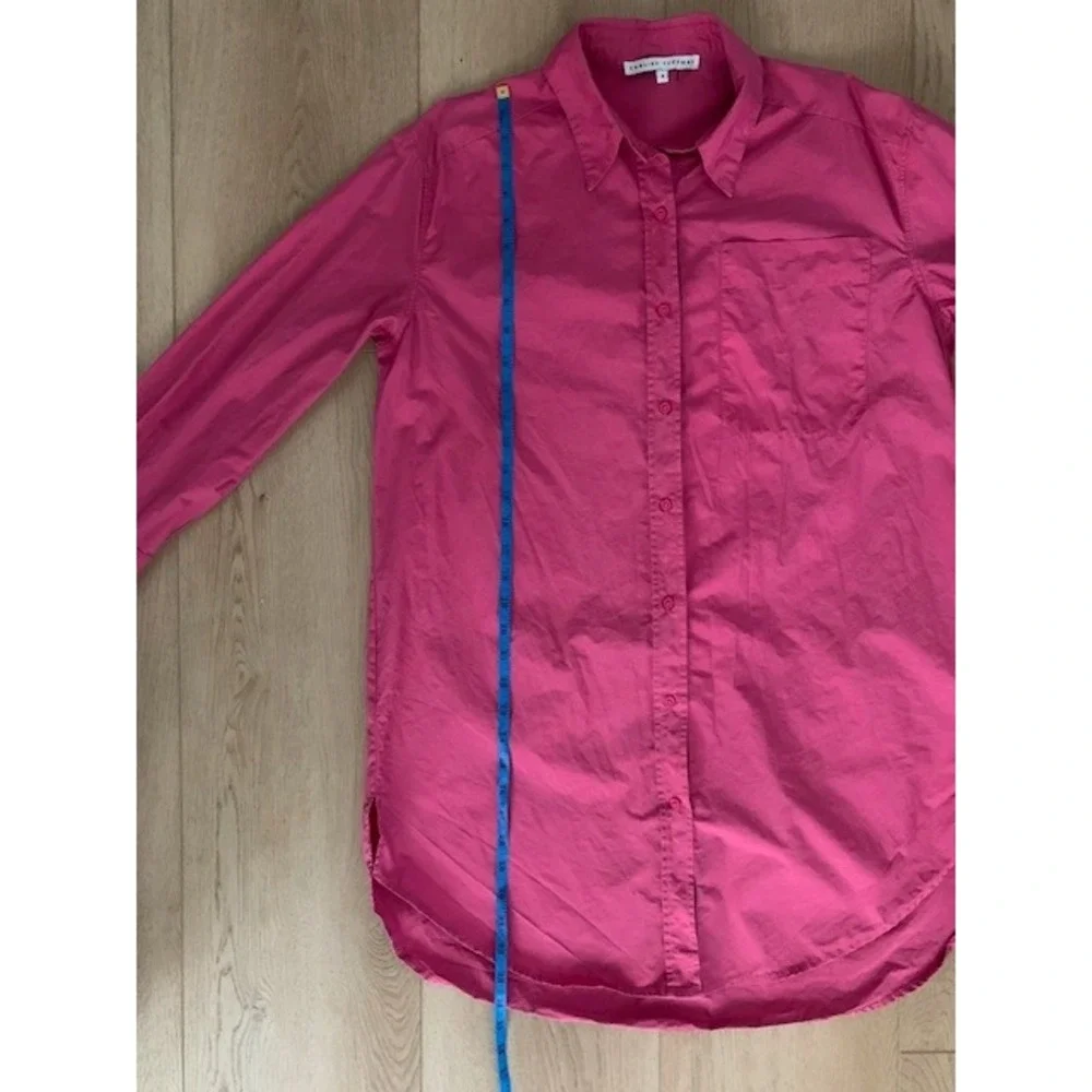 English Factory Hot Pink Cotton Button Down Mini Shirt Dress size Small - Picture 7 of 9